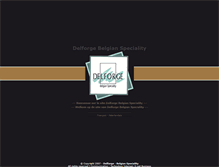 Tablet Screenshot of delforge-belgian-speciality.com